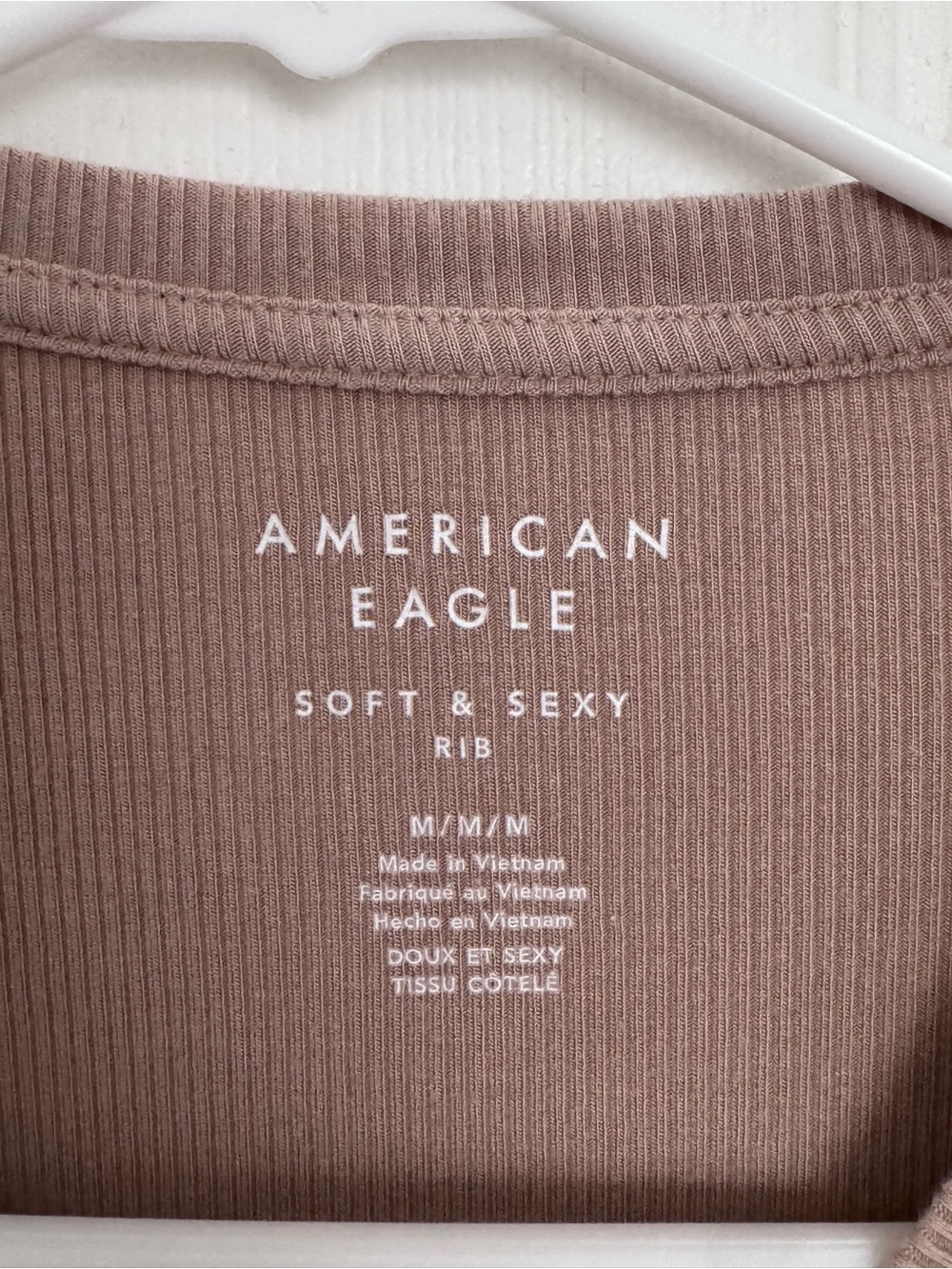 American Eagle Outfitters Soft & Sexy Rib Tee - Picture 3 of 3